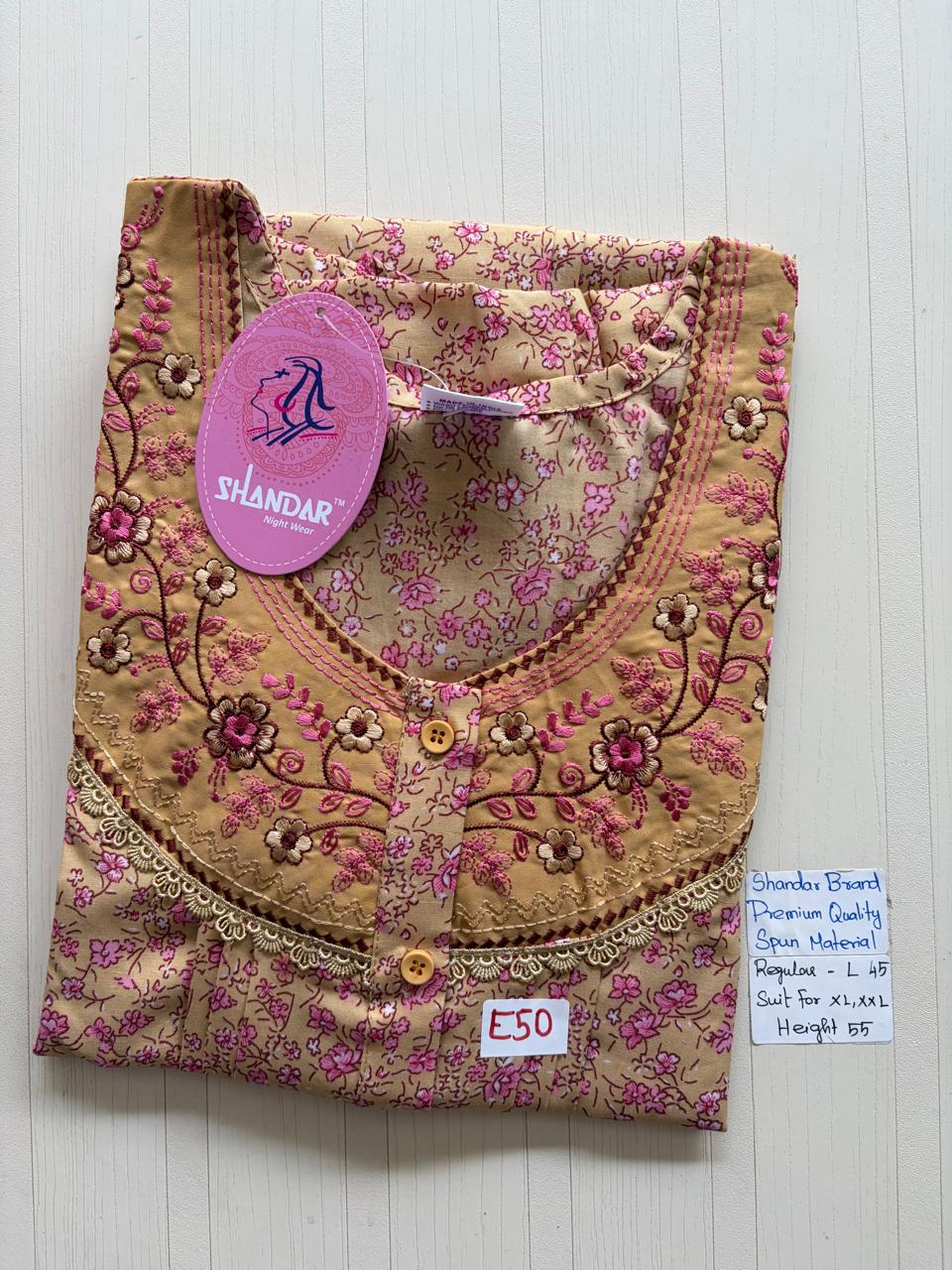 BSS167 Shandar Spun Nighty