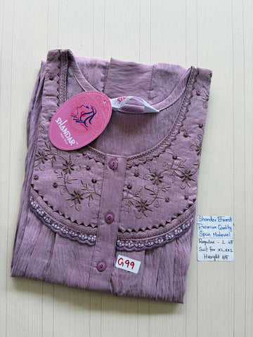 BSS055 Shandar Spun Nighty