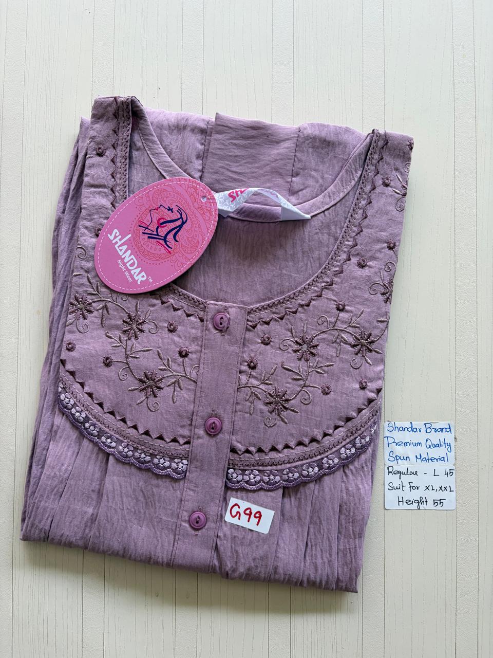 BSS055 Shandar Spun Nighty
