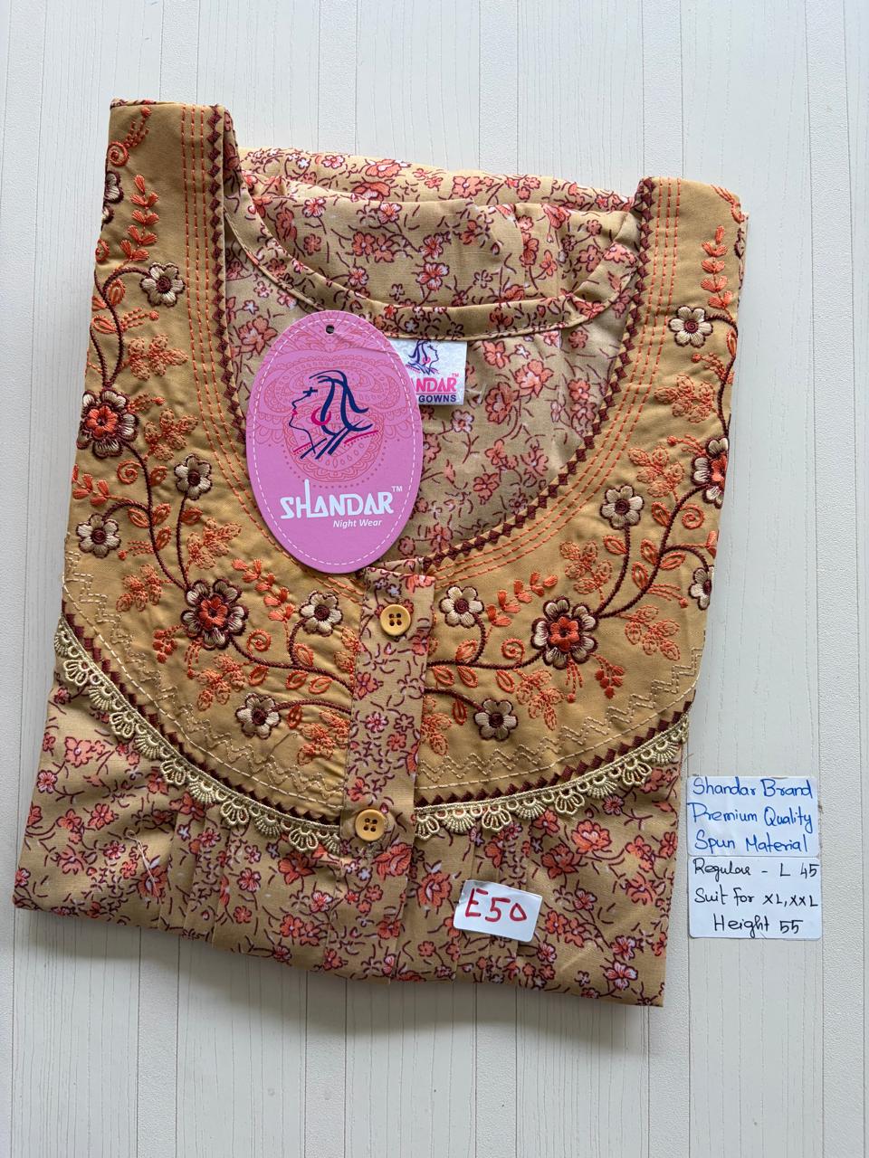 BSS168 Shandar Spun Nighty