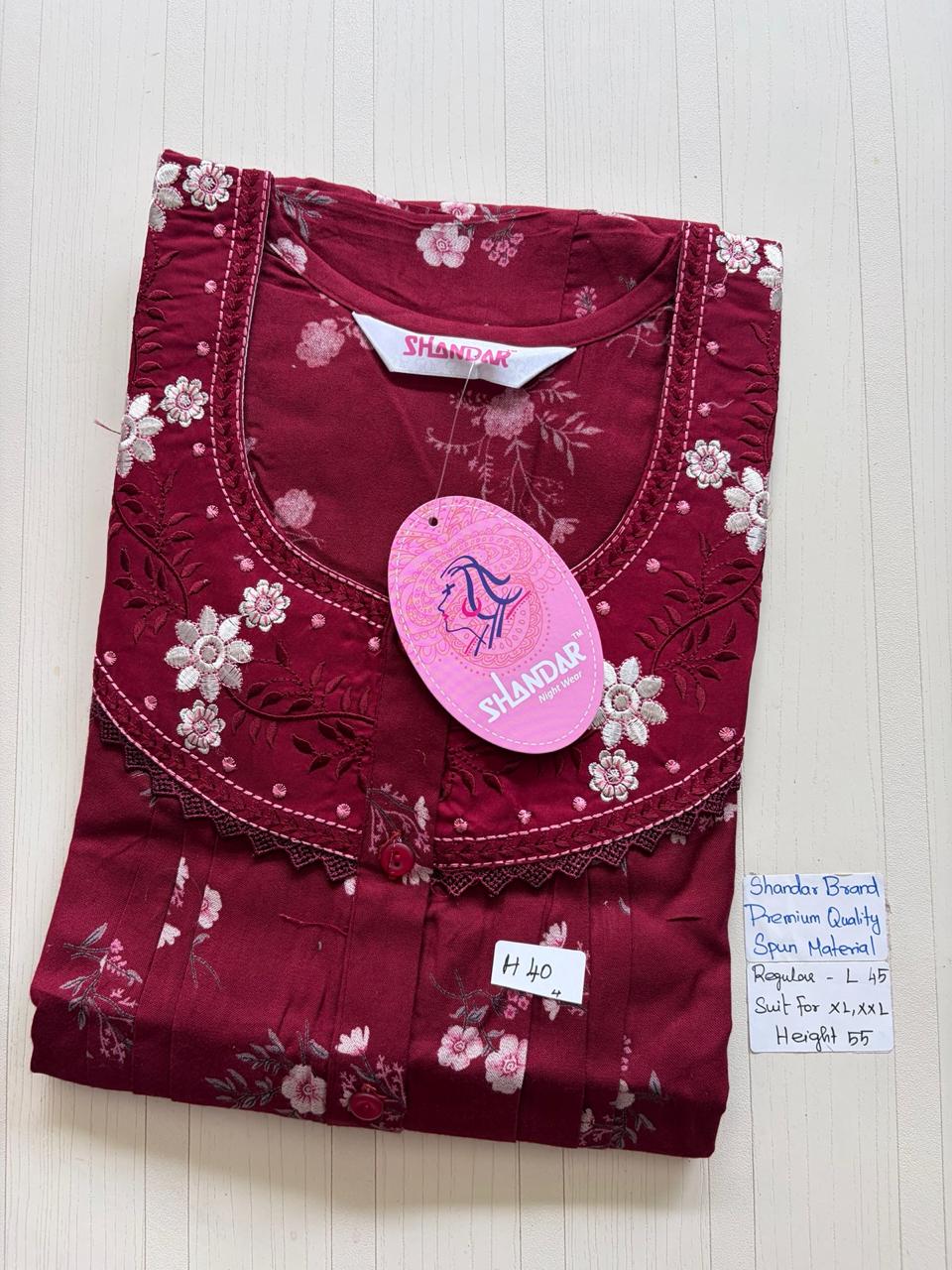 BSS011 Shandar Spun Nighty