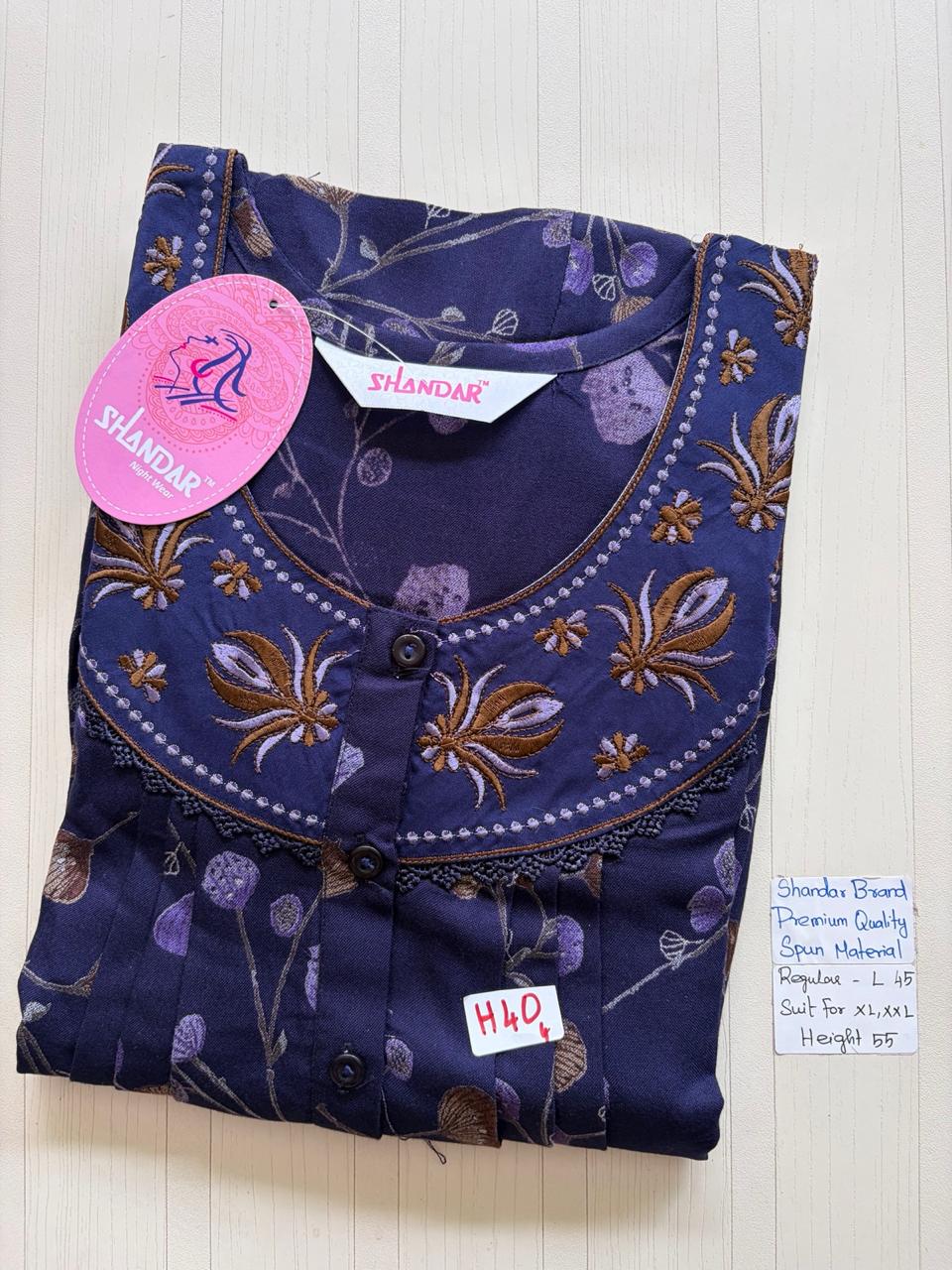 BSS012 Shandar Spun Nighty