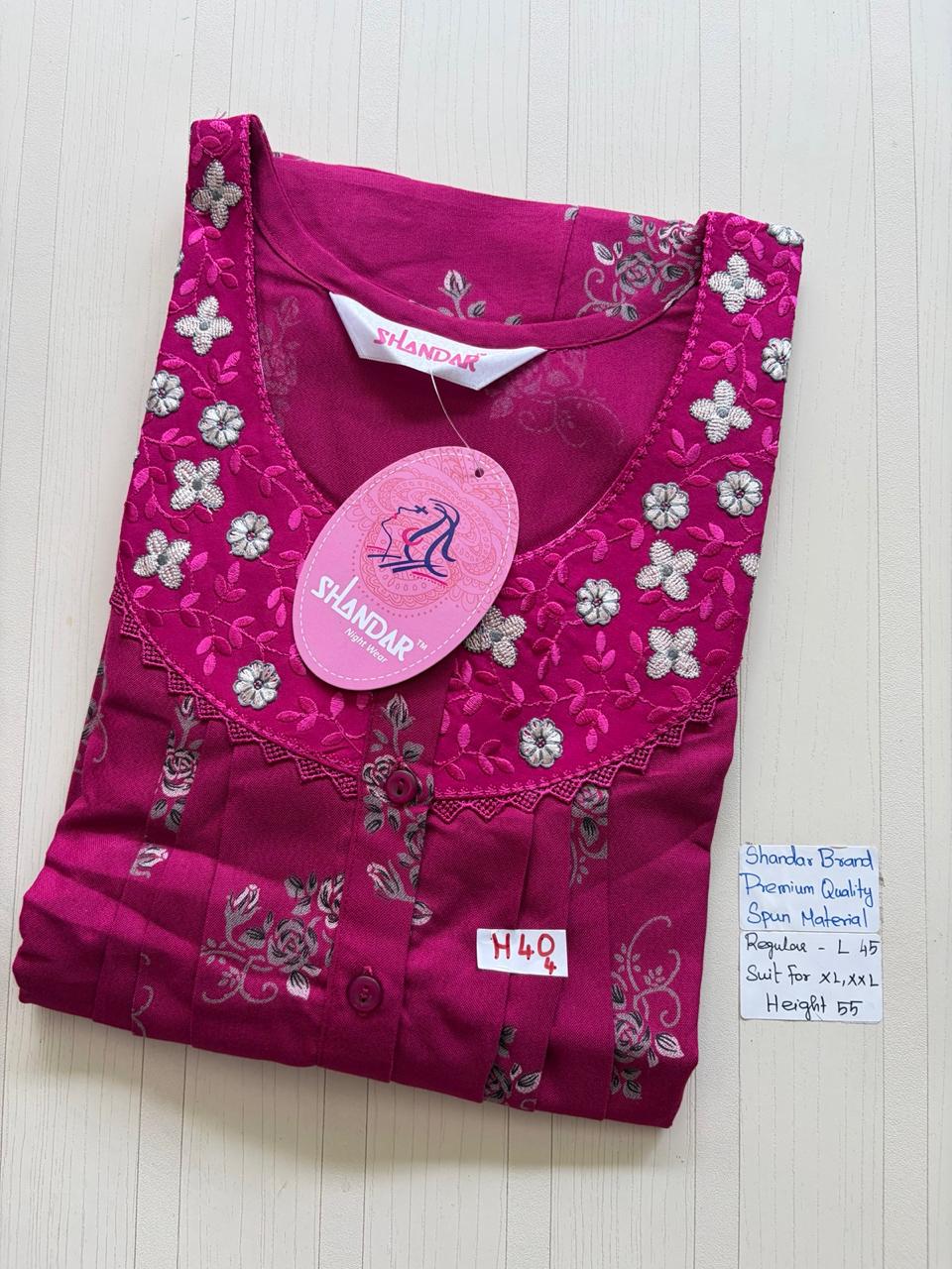 BSS021 Shandar Spun Nighty