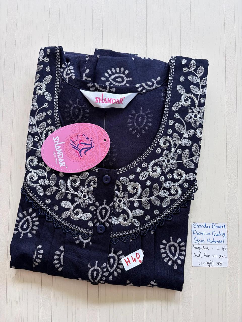 BSS035 Shandar Spun Nighty