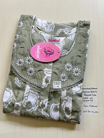BSS078 Shandar Spun Nighty
