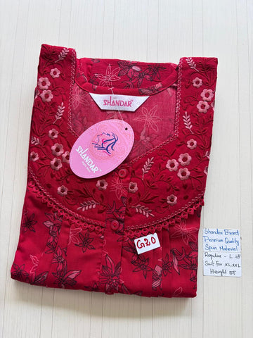 BSS095 Shandar Spun Nighty