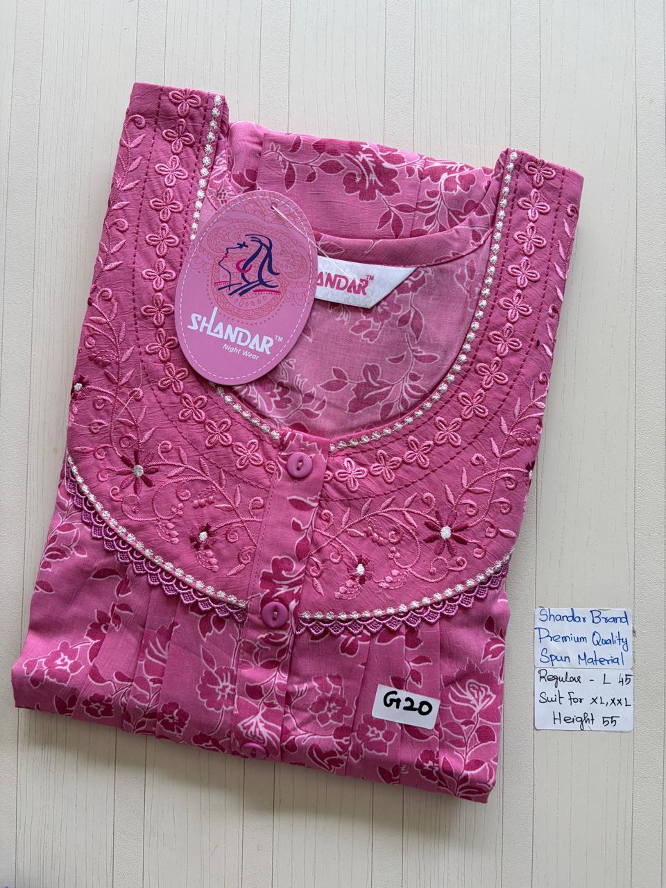 BSS102 Shandar Spun Nighty