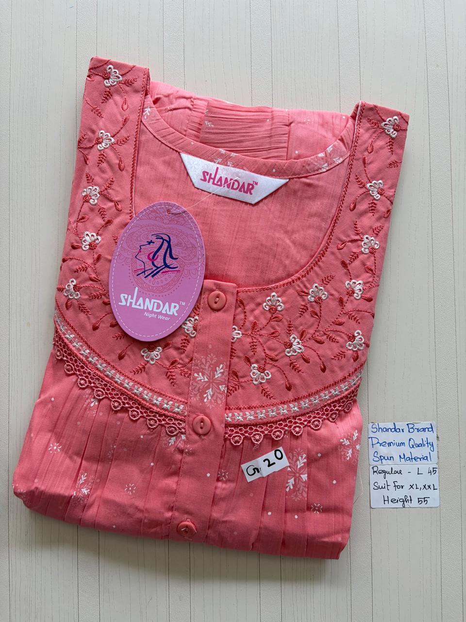 BSS105 Shandar Spun Nighty