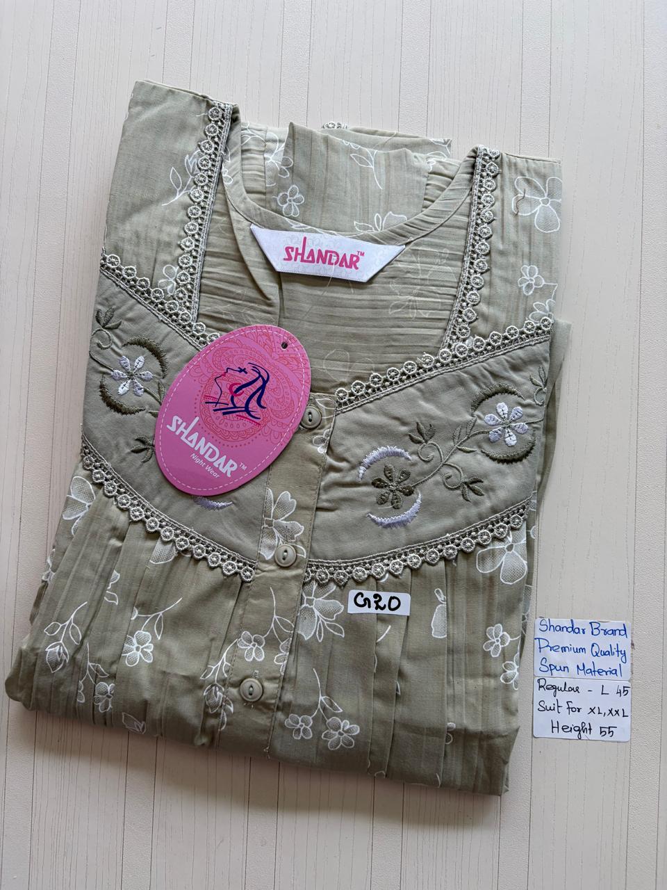 BSS109 Shandar Spun Nighty