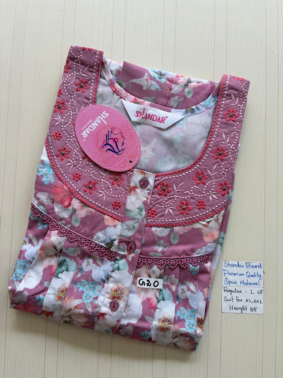 BSS111 Shandar Spun Nighty