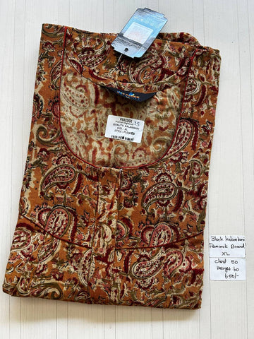 BKS002 #35 Height Block Kalamkari peacock Pleats zip