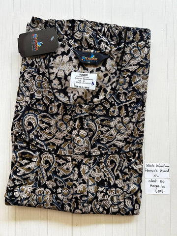 BKS039 #31 Height Block Kalamkari peacock Pleats zip
