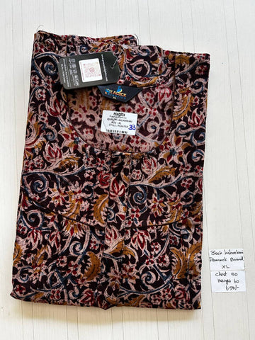 BKS023 #33 Height Block Kalamkari peacock Pleats zip