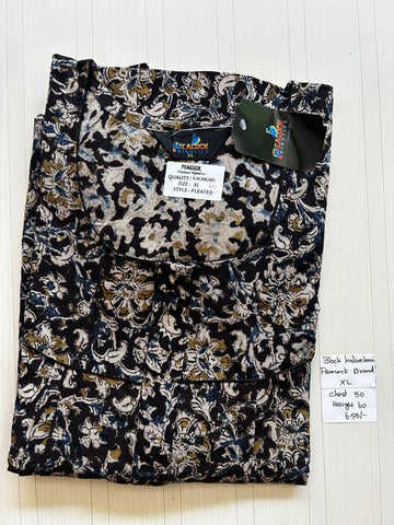 BKS032 #40 Height Block Kalamkari peacock Pleats zip