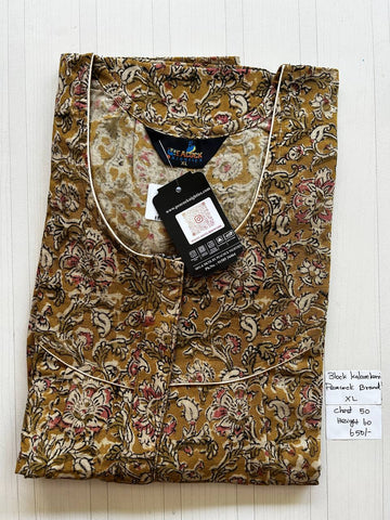 BKS034 #40 Height Block Kalamkari peacock Pleats zip