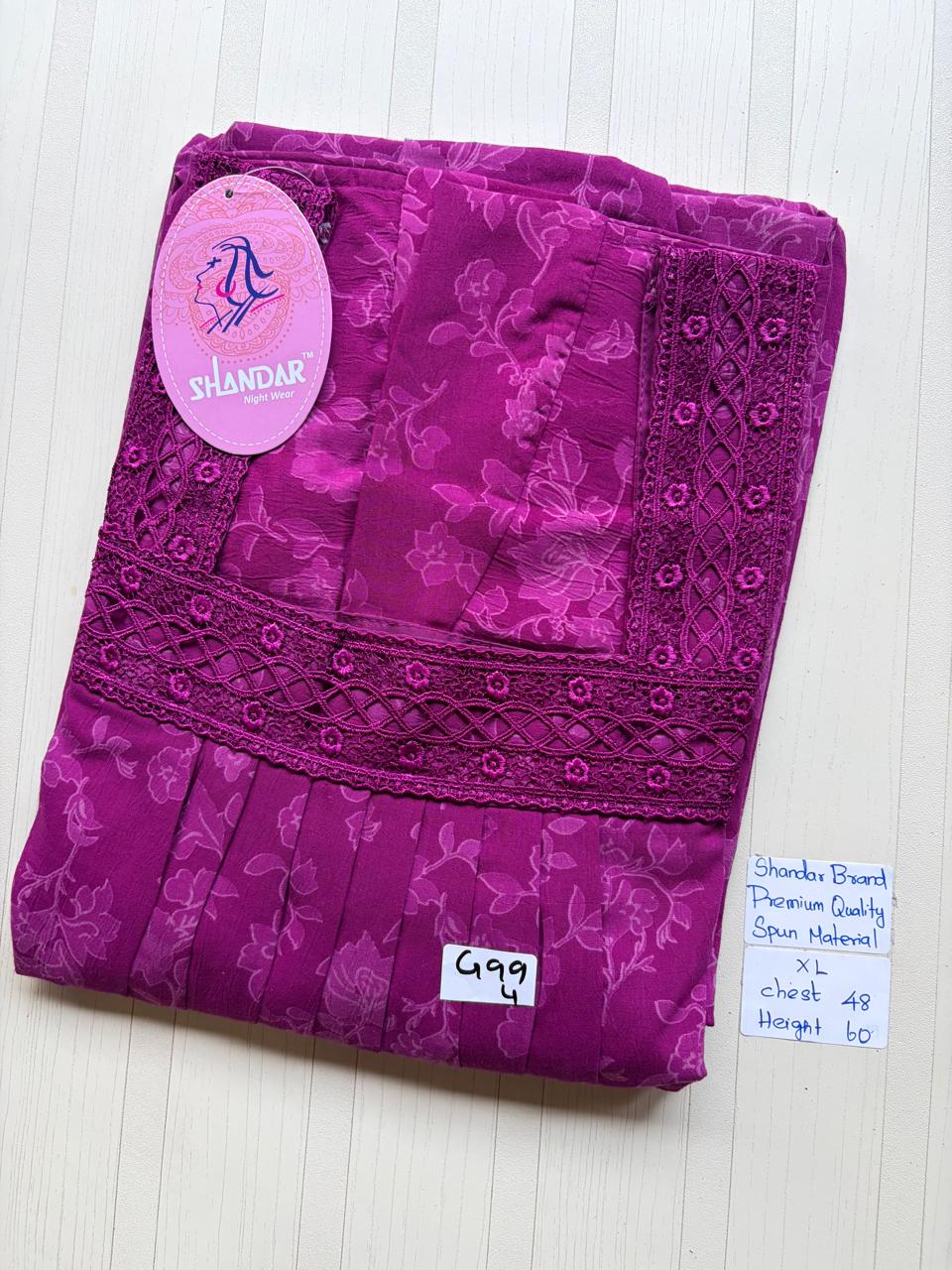 CSS051 Height Shandar Spun Nighty
