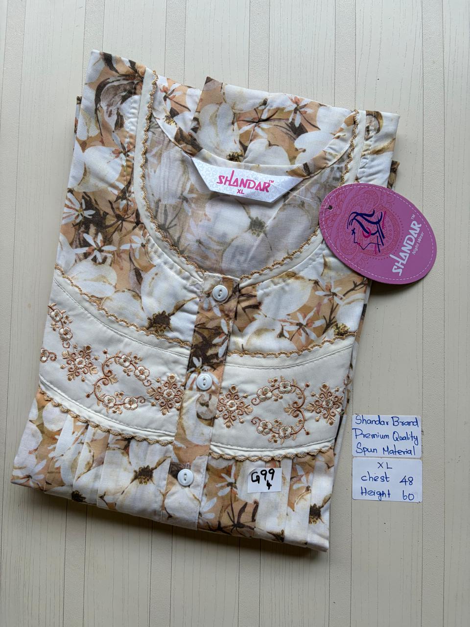 CSS056 Height Shandar Spun Nighty