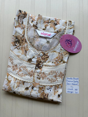 CSS056 Height Shandar Spun Nighty