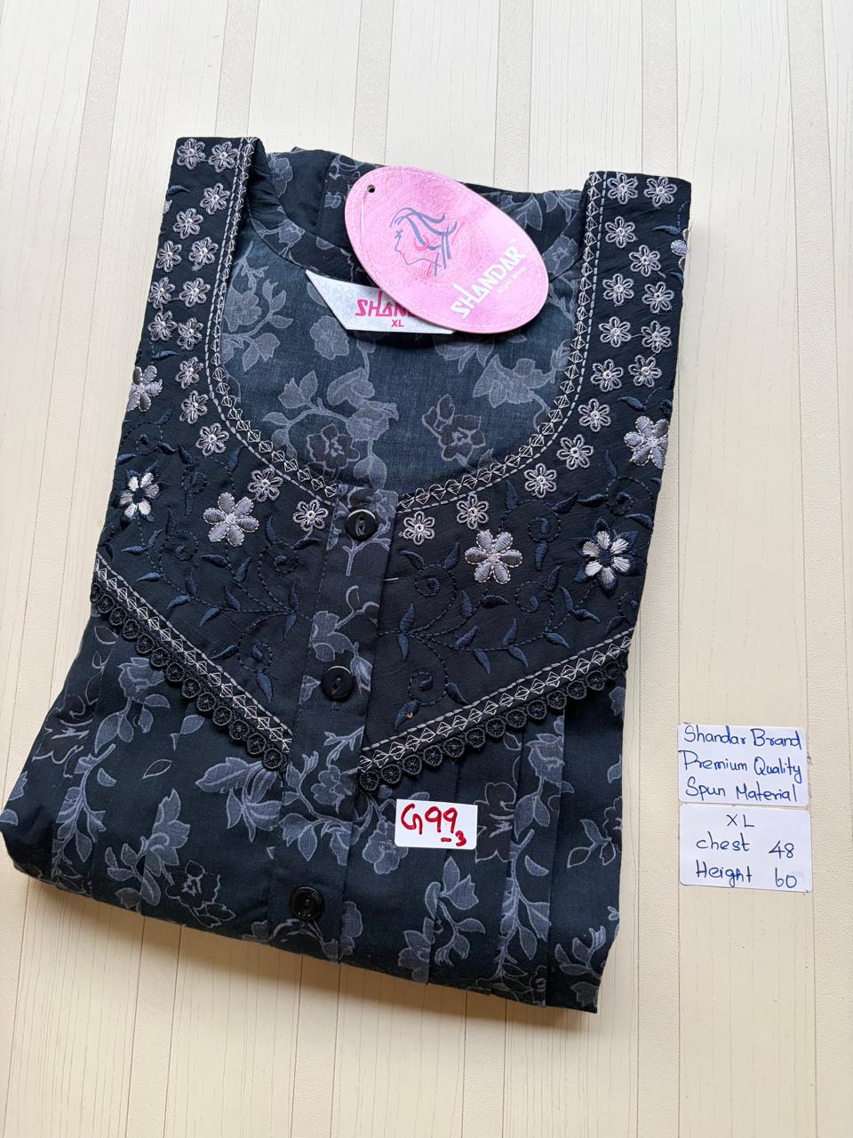 CSS062 Height Shandar Spun Nighty