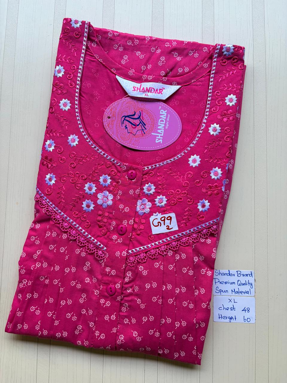 CSS063 Height Shandar Spun Nighty