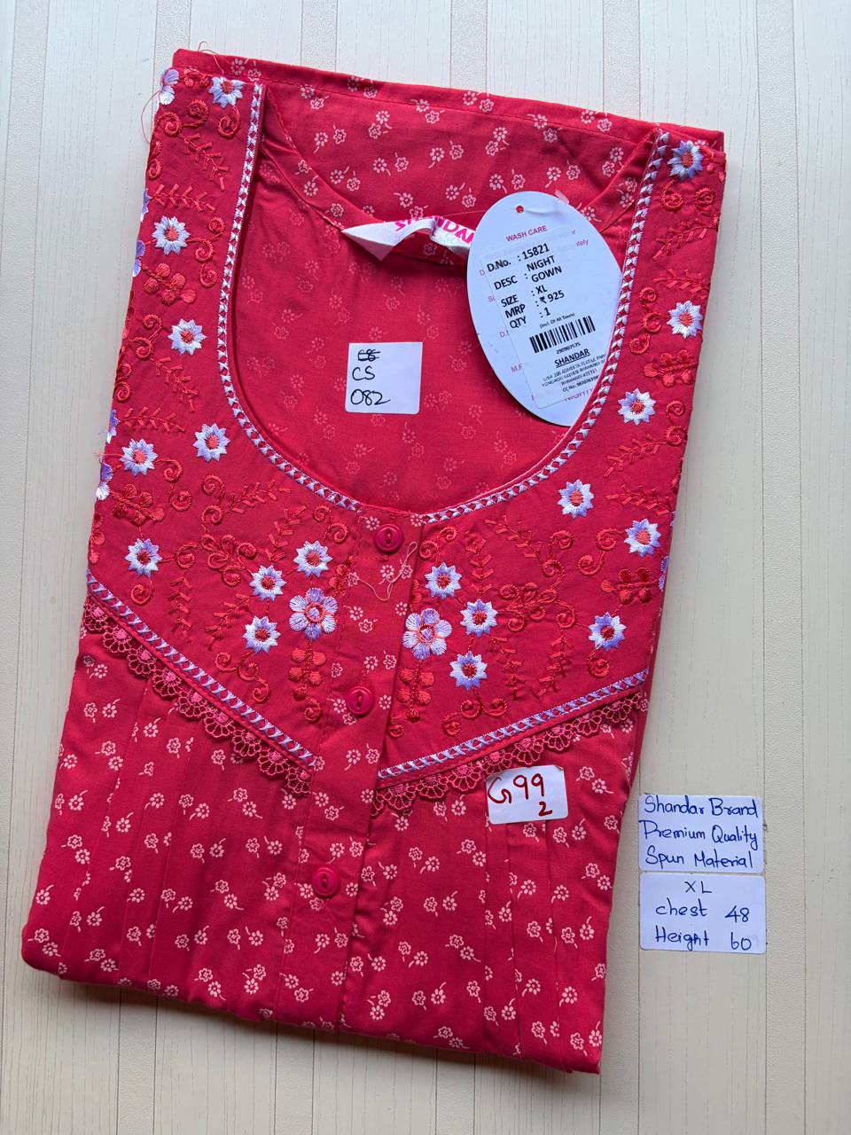 CSS064 Height Shandar Spun Nighty