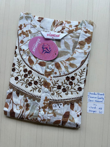 CSS067 Height Shandar Spun Nighty