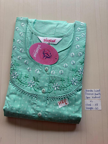 CSS071 Height Shandar Spun Nighty