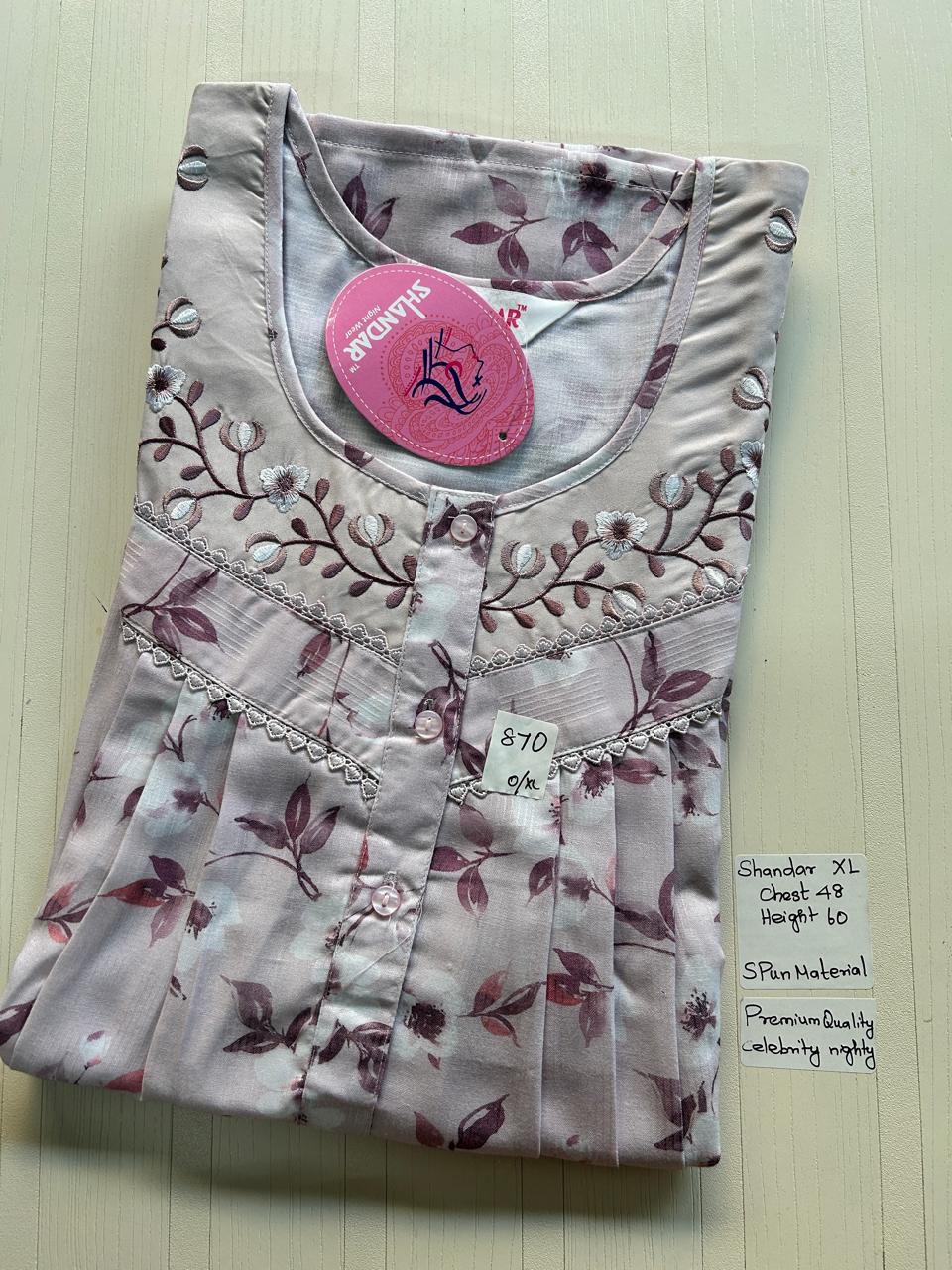 CSS089 Height Shandar Spun Nighty