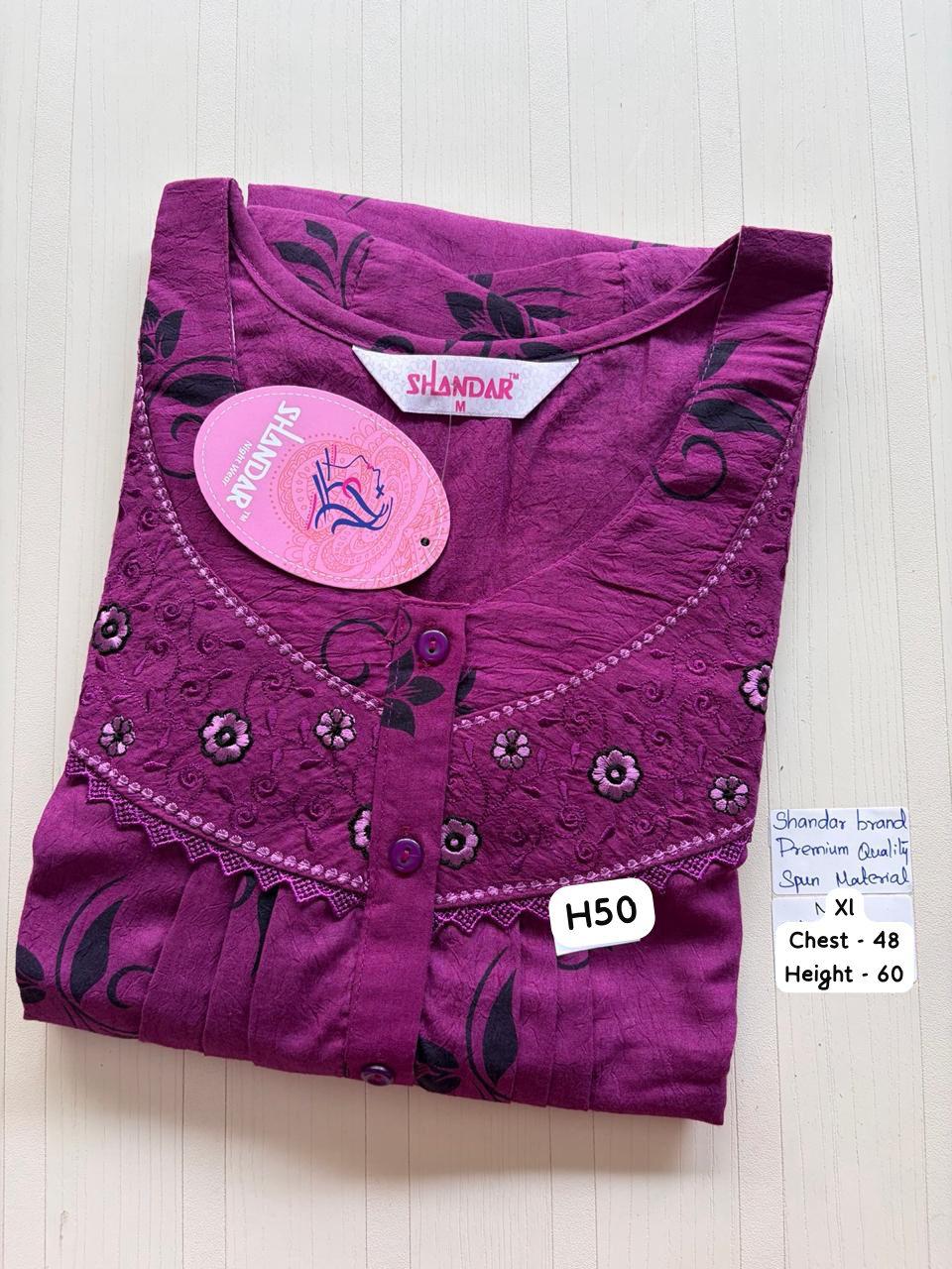 CSS091 Height Shandar Spun Nighty