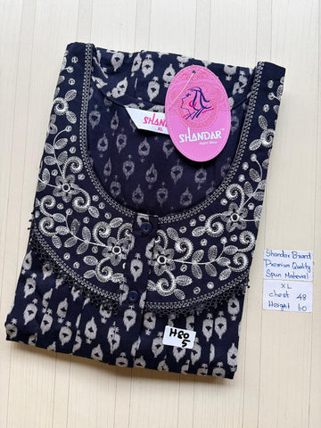 CSS104 Height Shandar Spun Nighty