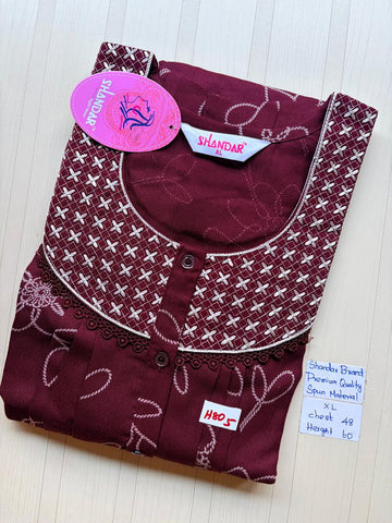 CSS111 Height Shandar Spun Nighty