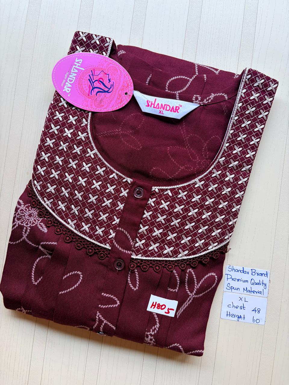 CSS111 Height Shandar Spun Nighty