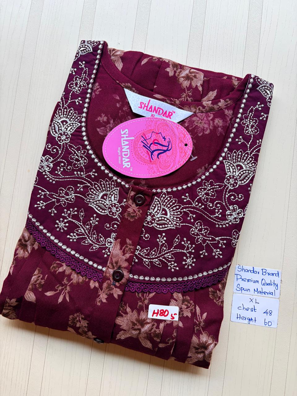 CSS116 Height Shandar Spun Nighty