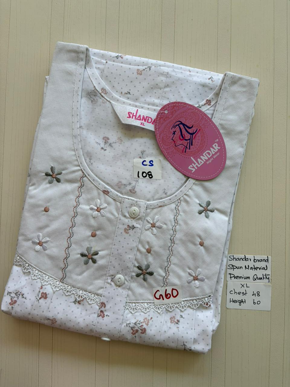 CSS146 Height Shandar Spun Nighty