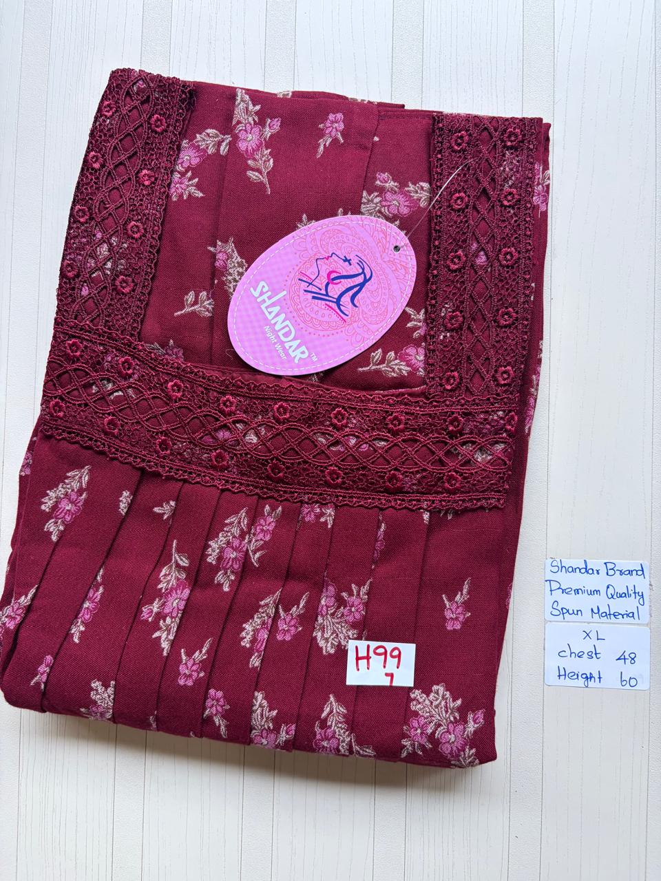 CSS135 Height Shandar Spun Nighty