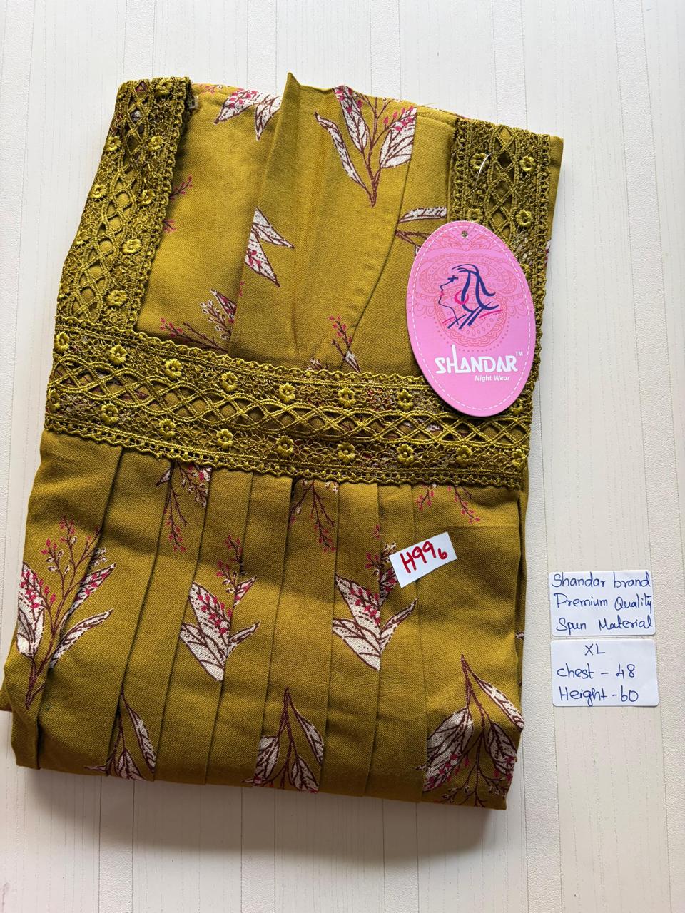 CSS143 Height Shandar Spun Nighty
