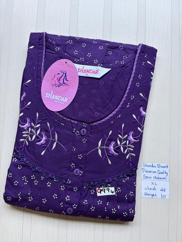 CSS044 Height Shandar Spun Nighty