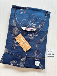 DNS510 Height Narmatha Pleats Zip Spun Nighty