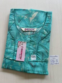 DNS522 Height Narmatha Pleats Zip Spun Nighty