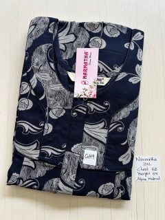 DNS523 Height Narmatha Pleats Zip Spun Nighty