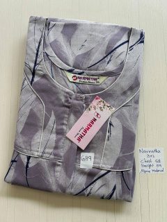 DNS525 Height Narmatha Pleats Zip Spun Nighty