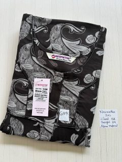 DNS526 Height Narmatha Pleats Zip Spun Nighty