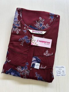 DNS527 Height Narmatha Pleats Zip Spun Nighty