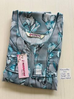 DNS528 Height Narmatha Pleats Zip Spun Nighty
