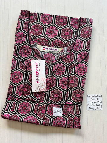 DNS008 Height Narmatha Pleats Zip Nighty