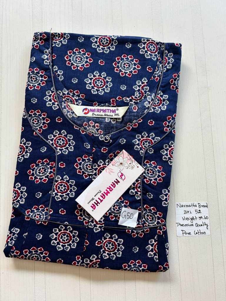 DNS020 Height Narmatha Pleats Zip Nighty