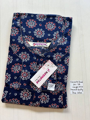 DNS020 Height Narmatha Pleats Zip Nighty
