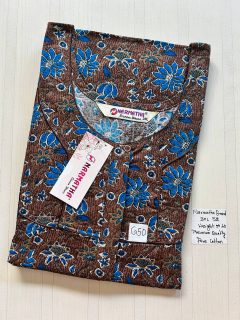 DNS027 Height Narmatha Pleats Zip Nighty