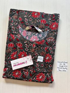 DNS028 Height Narmatha Pleats Zip Nighty