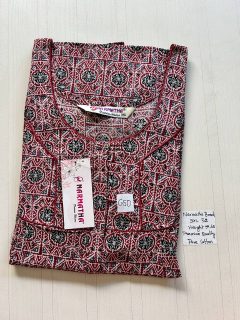 DNS033 Height Narmatha Pleats Zip Nighty
